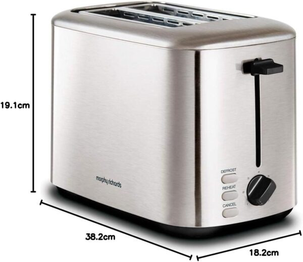 Morphy Richards 222067 Toaster Equip 2 Slice S/S Deep Slots Re - Image 9
