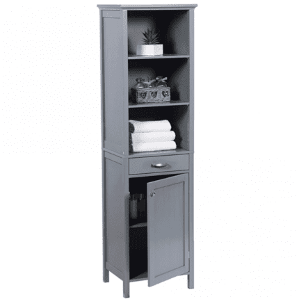 Greenhurst Tall Storage Cabinet Grey Perfect for Any Room