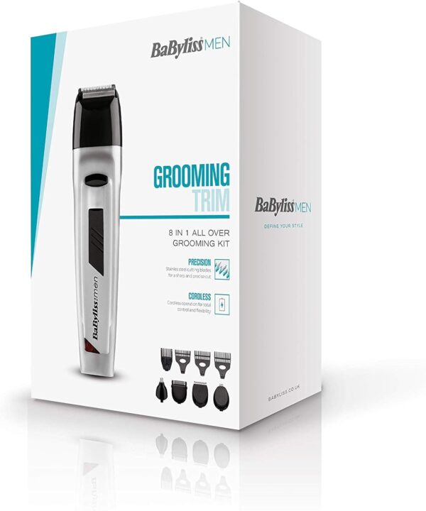 Grooming Kit | 8 in 1 | Rechargeable | Silver - Image 5
