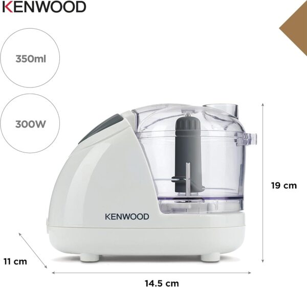 Kenwood CH180B Mini Chopper | 300w | 2Speed | SS Blade | White - Image 3