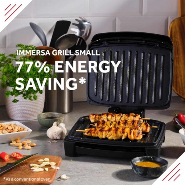 George Foreman 28300 Immersa Grill | Small | 1100W | Black - Image 3