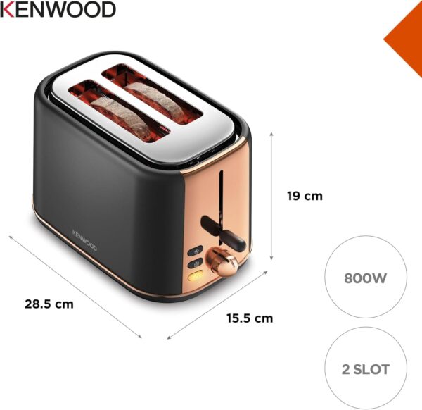 Kenwood Toaster Abbey Lux Collect Dark Grey 2 Slice - Image 5
