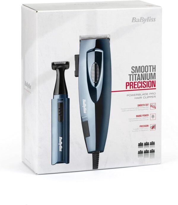BaByliss 7456U Hair Clipper Corded Case PowerBla: Precise Trim - Image 7