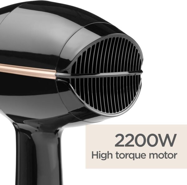 BaByliss 5552U Hairdryer Salon Pro 2200w Ionic Frizz Hair Styling - Image 2