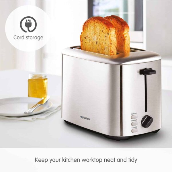 Morphy Richards 222067 Toaster Equip 2 Slice S/S Deep Slots Re - Image 5