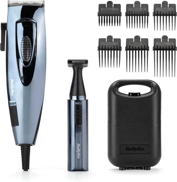 BaByliss 7456U Hair Clipper Corded Case PowerBla: Precise Trim
