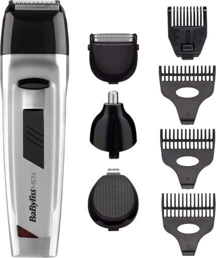 BaByliss 7056NU Grooming Kit  8 in 1 Rechargeable Silver