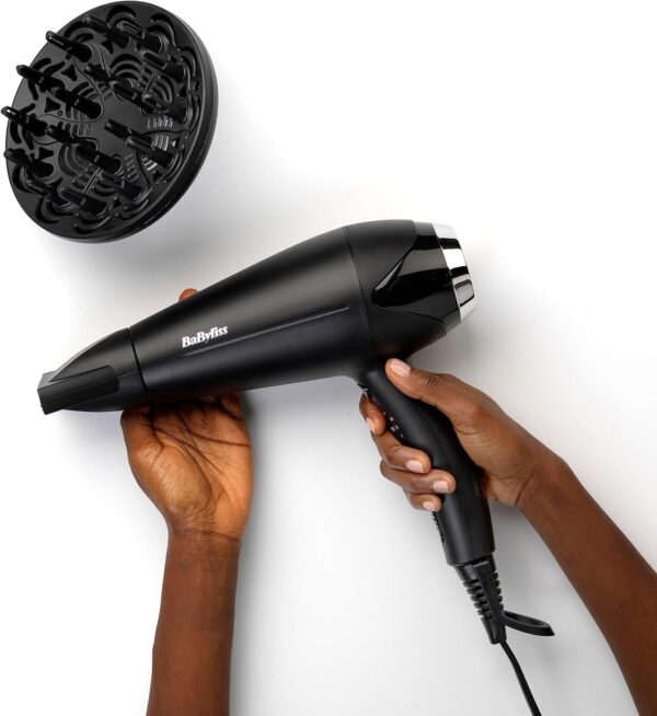 BaByliss 5572U Hairdryer | Powerful 2200w | Diffuser Ionic Frizz - Image 4