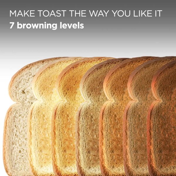 Kenwood TCP05.A0WH Toaster | Abbey Collection - Victorian | 2 Slice White - Image 3