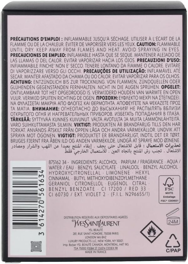 Yves Saint Laurent Mon Paris Eau de Parfum 90ml Spray - Image 4