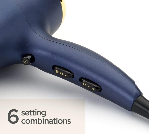 Babyliss 5781U Hair Dryer | Midnight Luxe | 2300w | 2.2m | Blue - Image 6