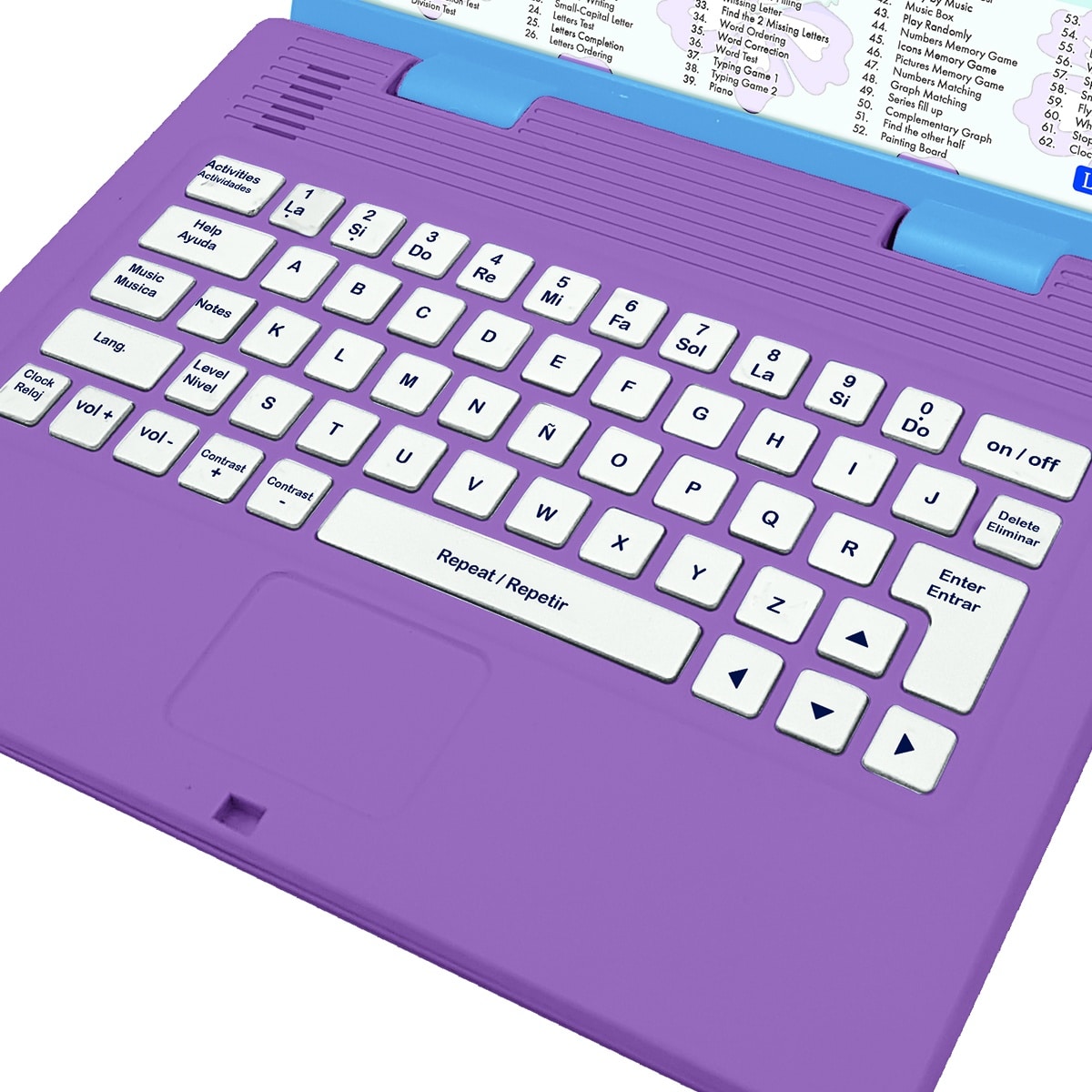 Lexibook JC598DI2 Disney Stitch Bilingual Educational Laptop with 124 ...