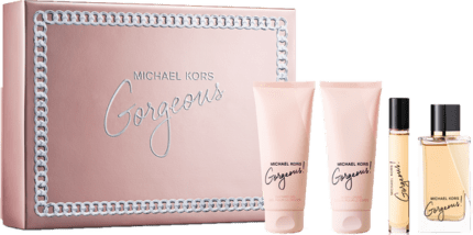 Michael Kors Gorgeous! Gift Set 100ml EDP + 100ml Body Lotion + 100ml Shower Gel + 5ml EDP