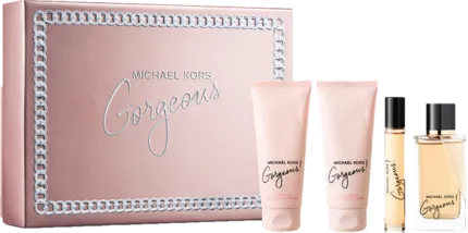 Michael Kors Gorgeous! Gift Set 100ml EDP + 100ml Body Lotion + 100ml Shower Gel + 5ml EDP