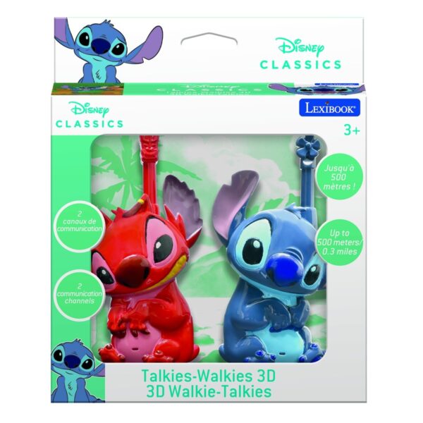 Disney Stitch 3D Walkie-Talkies - 500M Range for Kids - Image 3