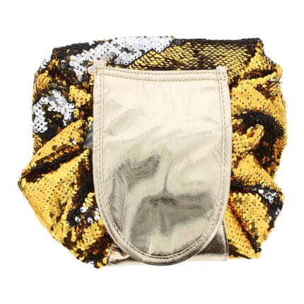 Bags Unlimited Sequin Make Up Bag - Gold