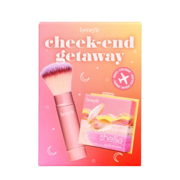 Benefit Shellie Blush Cheek-End Getaway Set 6g Shellie Blush + Multitasking Brush