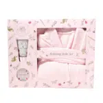 The Kind Edit Co. Spa Botanique Bath Robe Gift Set 50ml Body Lotion + 120ml Body Butter + Bath Robe
