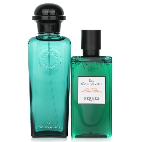 Hermes Eau d'Orange Verte Gift Set 100ml EDC + 80ml Hair & Body Shower Gel - Image 2