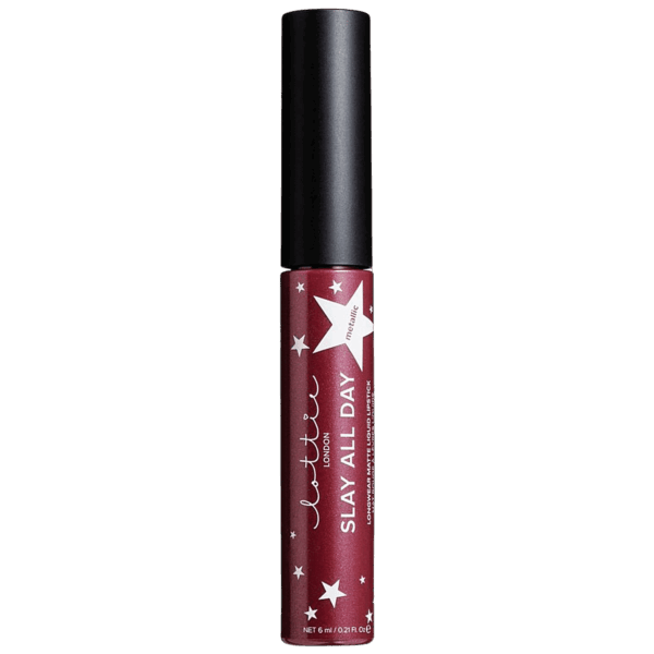 Lottie London Slay All Day Metallic Liquid Lipstick 6ml - Shook