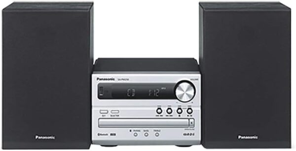 Panasonic SCPM250EBS 20W Bluetooth Micro Hi-FI CD System with FM Radio- Silver - Image 6