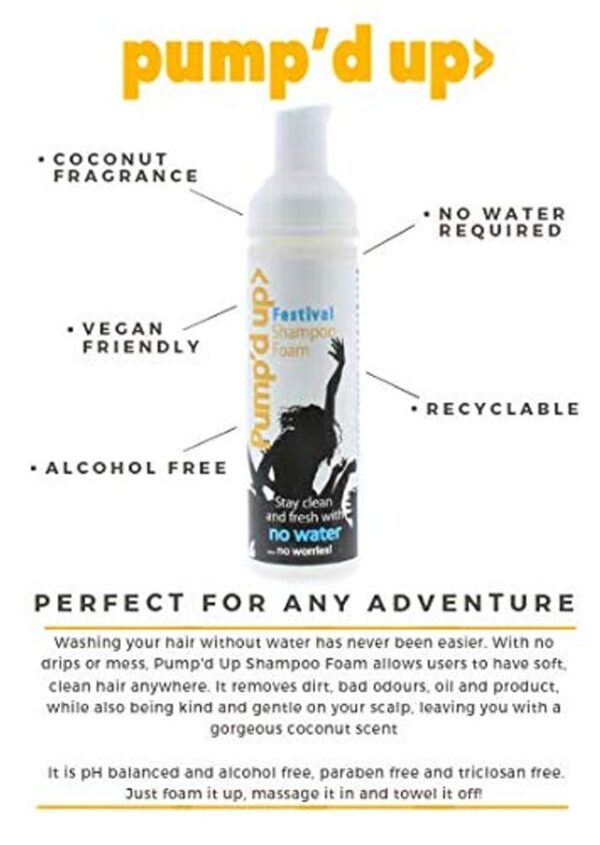 Pump'd Up Coconut Foam Shampoo 70ml - Image 2