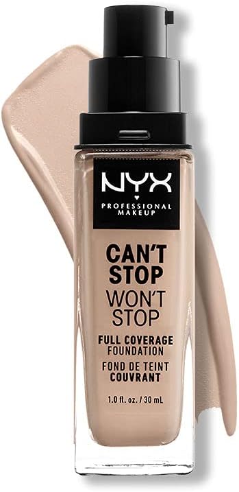 NYX Can't Stop Won't Stop Full Coverage 24H Foundation 30ml - Porcelain