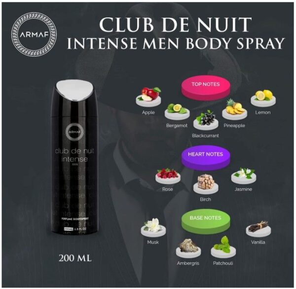 Armaf Club De Nuit Intense Deodorant Spray 200ml - Image 2