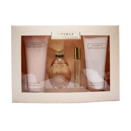 Sarah Jessica Parker Lovely Gift Set 100ml EDP + 200ml Shower Gel + 200ml Body Lotion + 15ml EDP