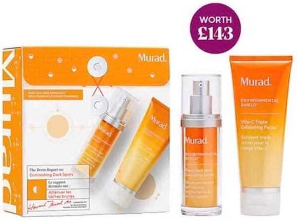 Murad The Derm Report Diminishing Dark Spots Gift Set 30ml Correcting Serum + 80 Face Exfoliator (This gift set contains:1x 30ml Rapid Dark Spot Correcting Serum1x 80ml Vita-C Triple Exfoliating Facial) - Image 2