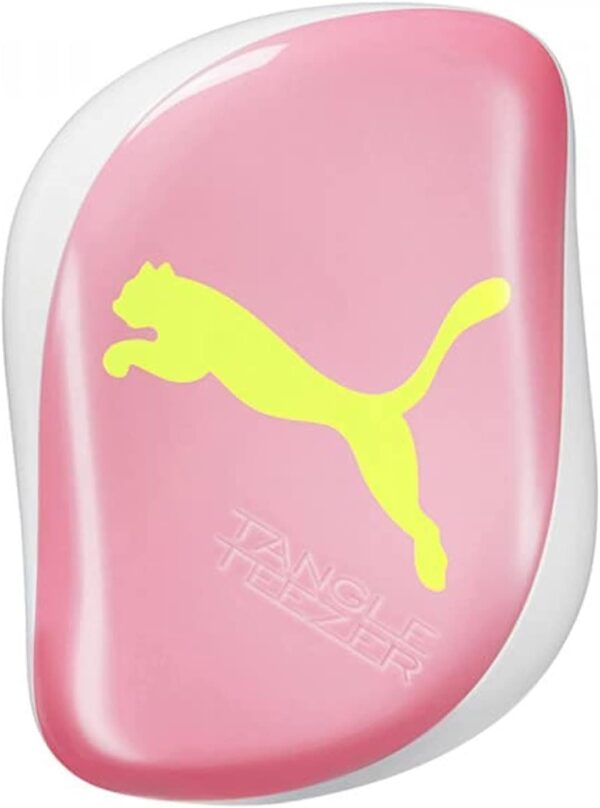 Tangle Teezer X Puma Compact Styler Detangling Hair Brush - Neon Yellow