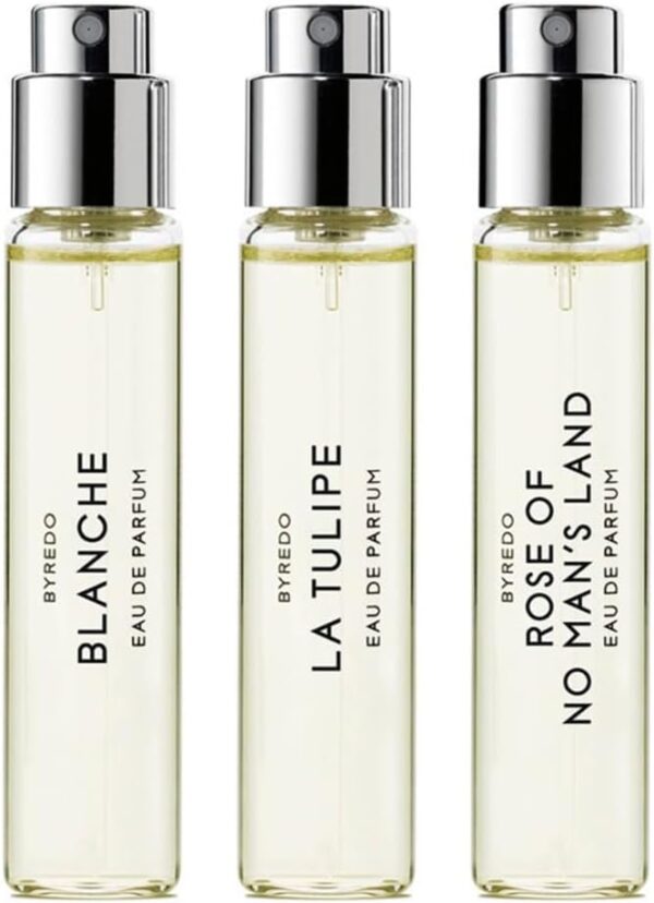 Byredo La Selection Florale Gift Set 12ml Blanche EDP + 12ml La Tulipe EDP + 12ml Rose of No Man's Land EDP - Image 2