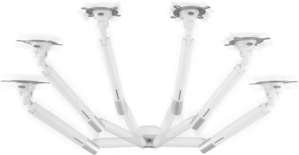 One For All DM7220 Design Line Dual Monitor Mount - White/Silver - Image 7
