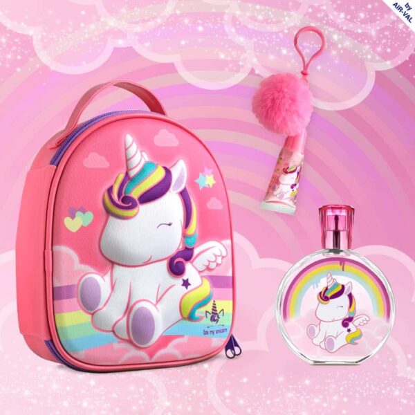 Air-Val Eau My Unicorn Gift Set 100ml EDT + Lip Gloss + Bag - Image 2