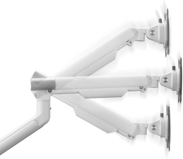 One For All DM7120 Design Line Single Monitor Mount - White/Silver - Image 5