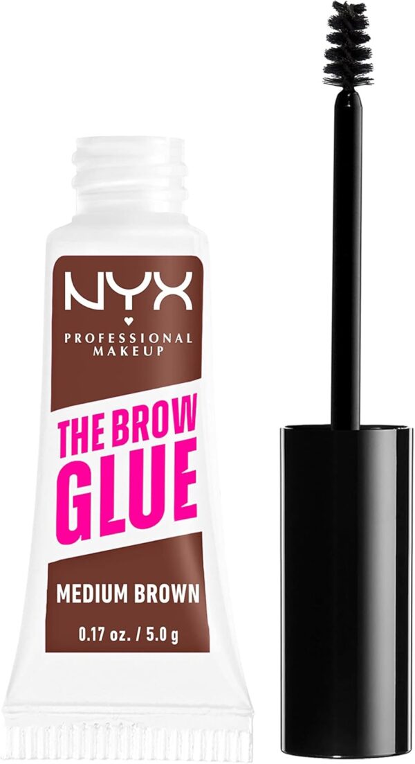 NYX The Grow Glue Instant Brow Styler Gel 5g - Medium Brown - Image 8