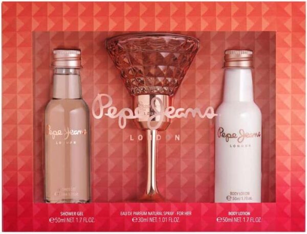 Pepe Jeans For Her Gift Set 30ml EDP + 50ml Body Lotion + 50ml Shower Gel