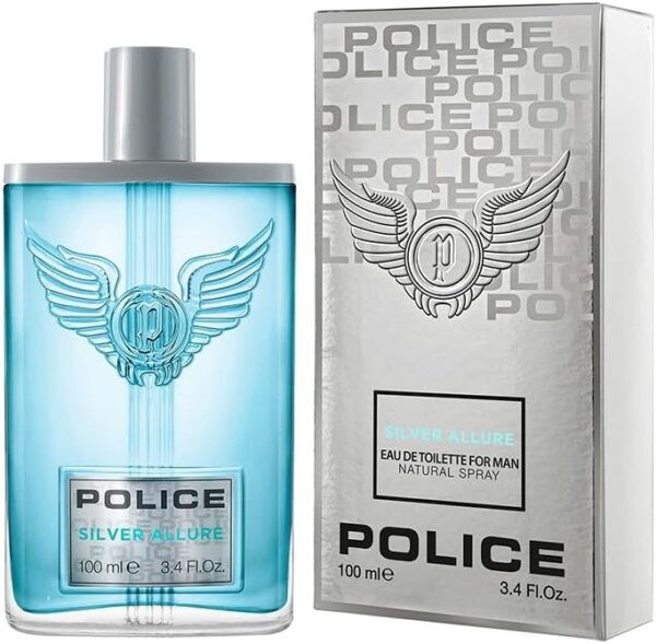 Police Silver Allure Man Eau de Toilette 100ml Spray: Captivating and Sophisticated