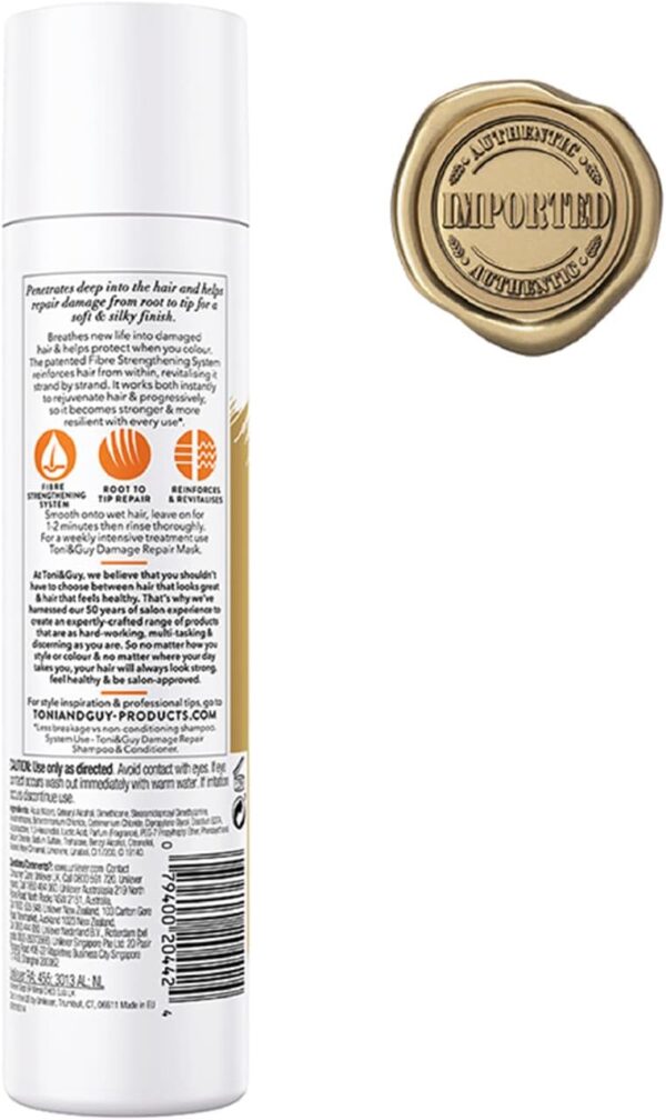 Toni & Guy Nourish Conditioner 250ml - Damaged Hair - Image 3