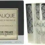 Lalique Candle 190g - Noir Premier Plume Blanche 1901