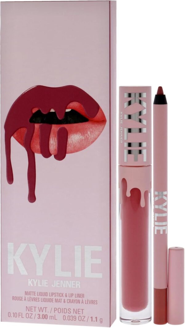 Kylie Cosmetics Matte Lip Kit 3ml Liquid Lipstick + 1.1g Lip Liner - Snow Way Bae - Image 4