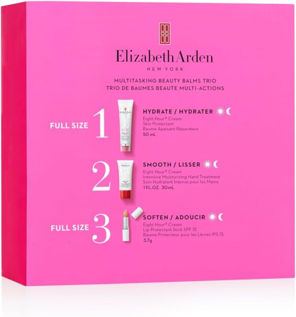Elizabeth Arden Eight Hour Nourishing Skin Essentials Gift Set 50ml Cream Skin Protectant + 30ml Cream Intensive Moisturizing Hand Treatment + 3.7g Cream Lip Protectant Stick SPF15 - Image 2
