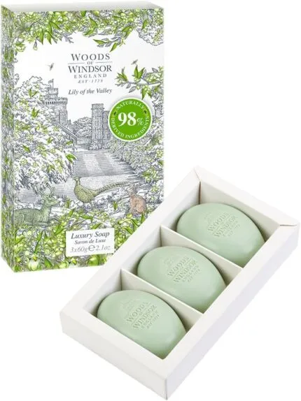 Woods of Windsor Lily of the Valley Soap 3 x 60g