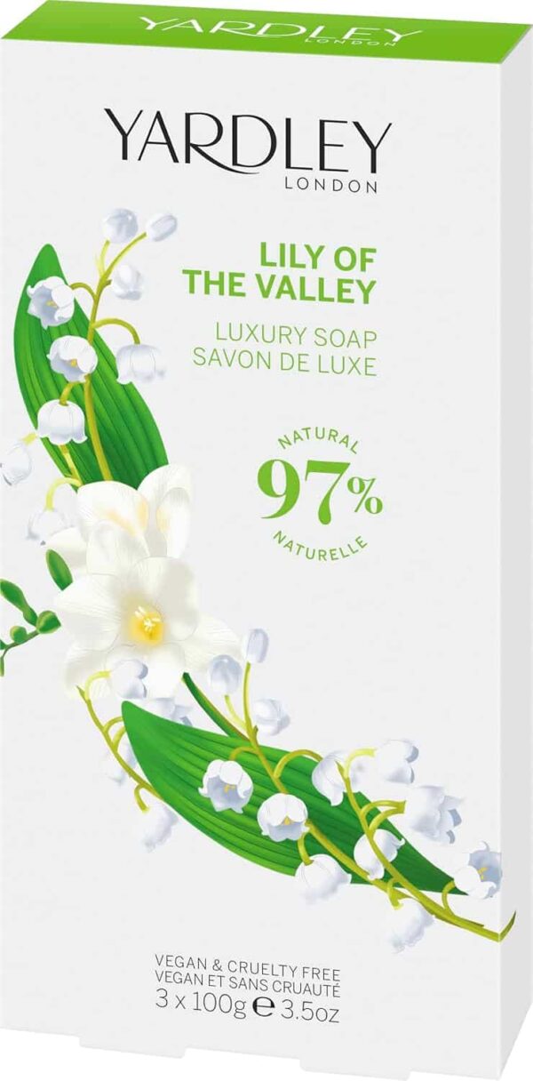 Yardley Lily of the Valley Soap 3x 100g