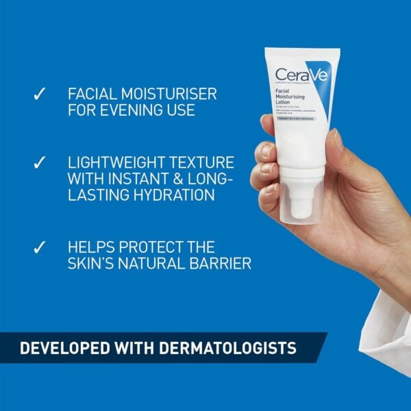 CeraVe Facial Moisturising Lotion 52ml - Image 2