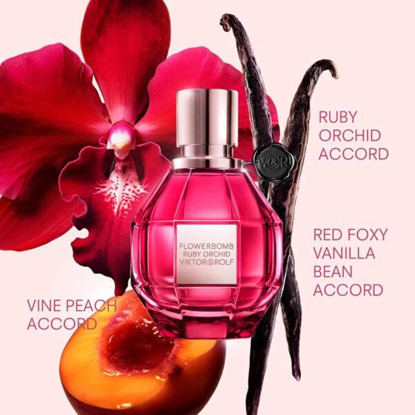 Viktor & Rolf Flowerbomb Ruby Orchid Eau de Parfum 100ml Spray: Vibrant and Elegant - Image 2