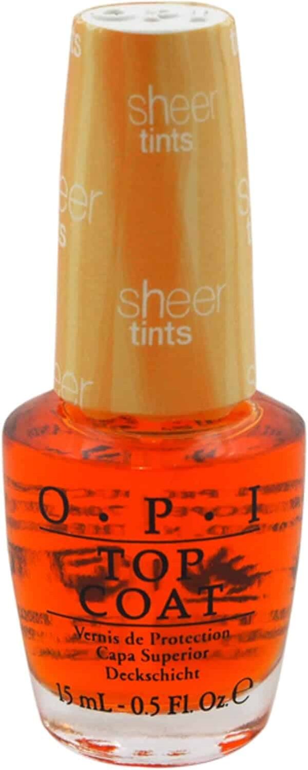 OPI Sheer Tints Top Coat 15ml - I'm Never Amberrassed NTS01