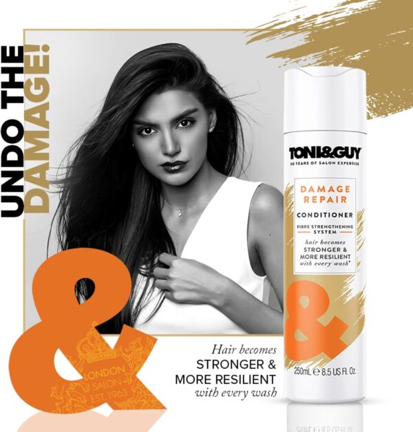 Toni & Guy Nourish Conditioner 250ml - Damaged Hair - Image 4