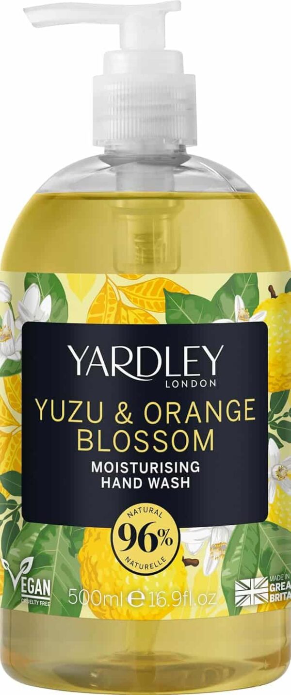 Yardley Yuzu & Orange Blossom Botanical Hand Wash 500ml