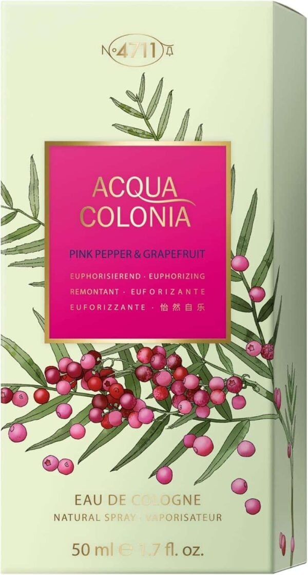 Maurer & Wirtz 4711 Acqua Colonia Pink Pepper & Grapefruit Eau de Cologne 50ml Spray - Image 3